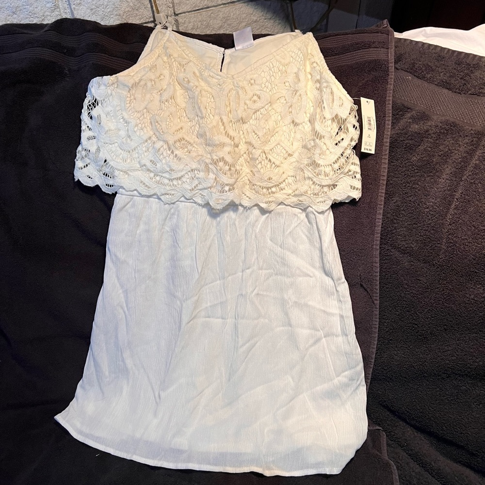 No Boundaries Brand Spaghetti Strapped Dress with Lacey Top! BRAND NEW!!